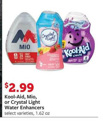 Fareway Kool-Aid, Mio, Or Crystal Light Water Enhancers offer