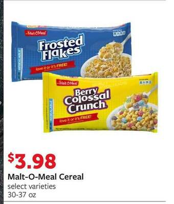 Fareway Malt-O-Meal Cereal offer