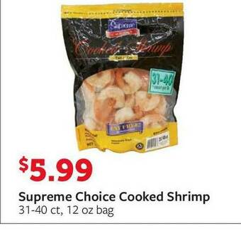 Fareway Supreme Choice Cooked Shrimp offer