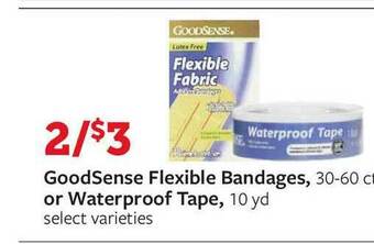 Fareway GoodSense Flexible Bandages Or Waterproof Tape offer