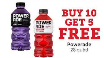 Fareway Powerade 28 Oz Btl offer