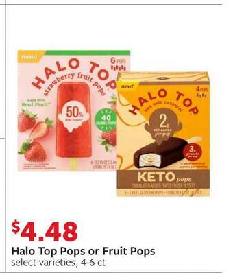Fareway Halo Top Pops Or Fruit Pops offer