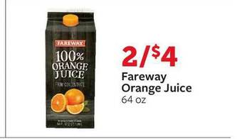 Fareway Fareway Orange Juice offer
