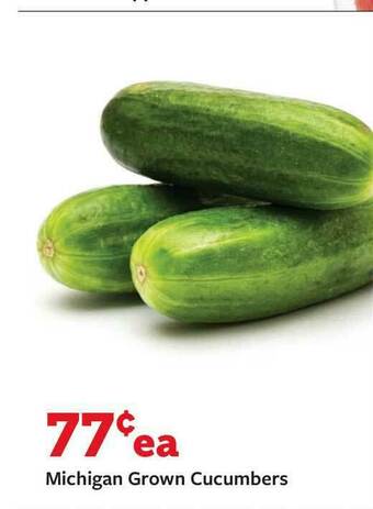 Fareway Michigan Grown Cucumbers offer