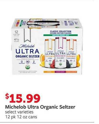 Fareway Michelob Ultra Organic Seltzer offer