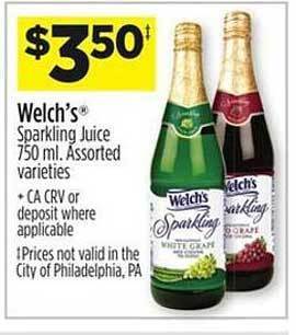 Dollar General Welch's sparkling juice offer