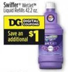 Dollar General Swiffer wetjet liquid refills offer