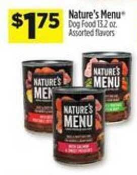 Dollar General Nature's menu dog food offer