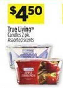 Dollar General True living candles offer