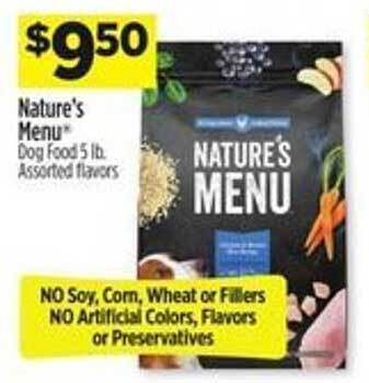 Dollar General Nature's menu dog food offer