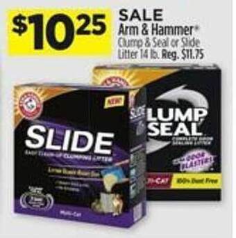 Dollar General Arm & hammer clump & seal or slide litter offer