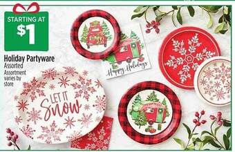 Dollar General Holiday partyware offer