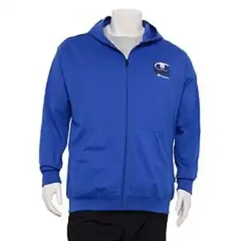 Kohl's Big & tall champion® middleweight jersey full-zip hoodie offer