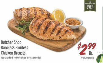 Sprouts Farmers Market Butcher Shop Boneless Skinless Chicken Breasts offer