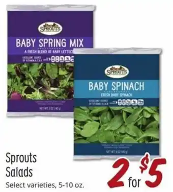 Sprouts Farmers Market Sprouts Salads 5-10 oz offer