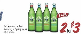 Sprouts Farmers Market The Mountain Valley Sparkling or Spring Water offer