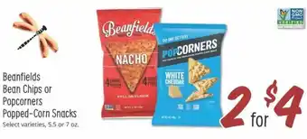 Sprouts Farmers Market Beanfields Bean Chips or Popcorners Popped-Corn Snacks 5.5 or 7 oz offer
