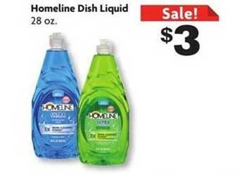 Family Dollar Homeline dish liquid offer