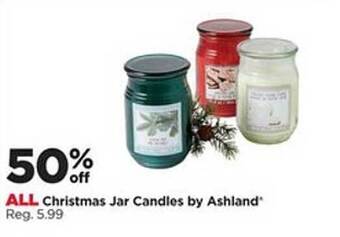 Michaels Christmas jar candles by ashland offer