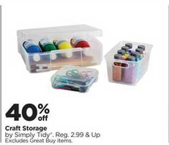 Michaels Craft storage offer