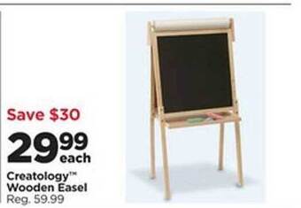 Michaels Creatology wooden easel offer