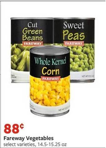 Fareway Fareway vegetables offer