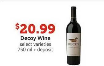 Fareway Decoy wine offer
