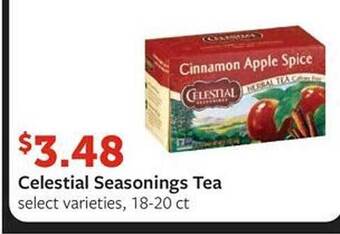 Fareway Celestial seasonings tea offer