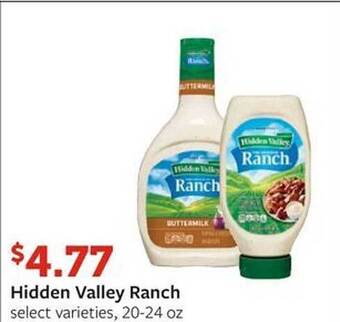 Fareway Hidden valley ranch offer