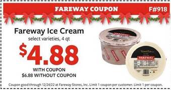 Fareway Fareway ice cream offer
