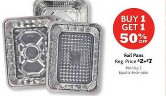 Family Dollar Foil pans offer