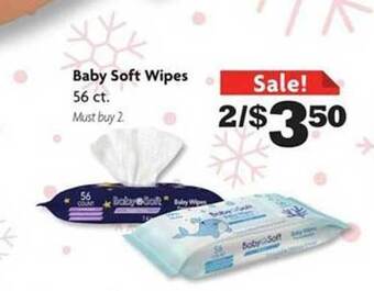 Family Dollar Baby soft wipes offer