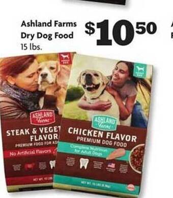 Family Dollar Ashland farms dry dog food offer