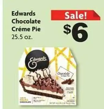Family Dollar Edwards chocolate crème pie offer