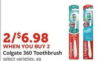 Fareway Colgate 360 toothbrush offer