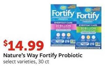 Fareway Nature's way fortify probiotic offer