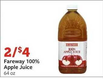 Fareway Fareway 100% apple juice offer