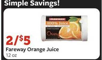 Fareway Fareway orange juice offer