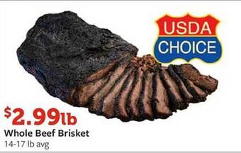 Fareway Whole beef brisket offer