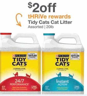 Kinney Drugs Tidy cats cat litter offer