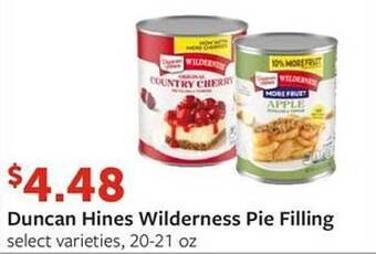 Fareway Duncan hines wilderness pie filling offer