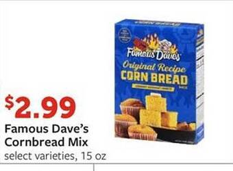 Fareway Famous dave's cornbread mix offer