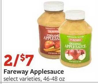 Fareway Fareway applesauce offer