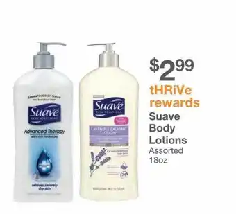 Kinney Drugs Suave body lotions offer
