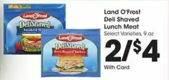 Fry's Land O'Frost Deli Shaved Lunch Meat offer