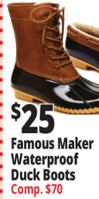 Ocean State Job Lot Famous maker waterproof duck boots offer