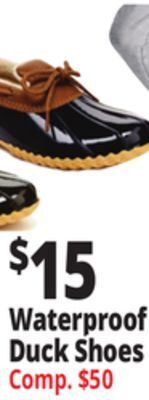Ocean State Job Lot Waterproof duck shoes offer