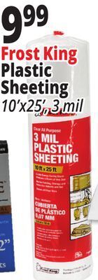 Ocean State Job Lot Frost king plastic sheeting offer