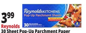 Ocean State Job Lot Reynolds 30 sheet pop-up parchment paper offer