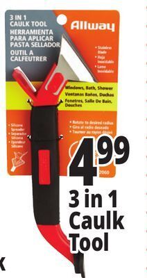 Ocean State Job Lot 3 in 1 caulk tool offer